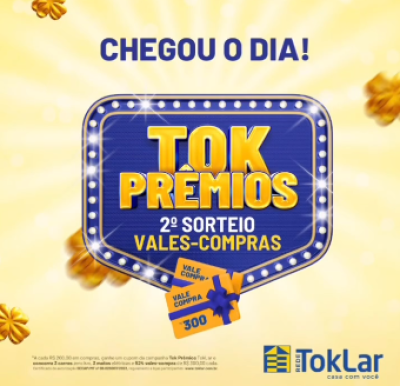 Confira os ganhadores do 2Âº Sorteio Movelar Tok PrÃªmios